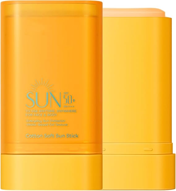 Sunscreen Stick SPF 50+, Invisible Sun Stick for Face & Body, Sunscreen SPF 50+, Smei-Matte Face Sun Cream, Water Resistant, Non-Greasy, 16g