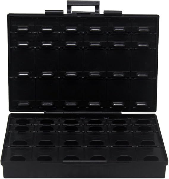 AideTek BOXALL48 ESD Safe SMD IC Chips Organizer Anti-Statics Enclosure ...