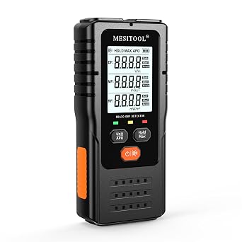 EMF Meter Digital Electromagnetic Field Radiation Detector Hand-held LCD 3 in 1 EMF Detector for EF/MF/RF,5G,WiFi for Home, Office and Outdoors (600S)