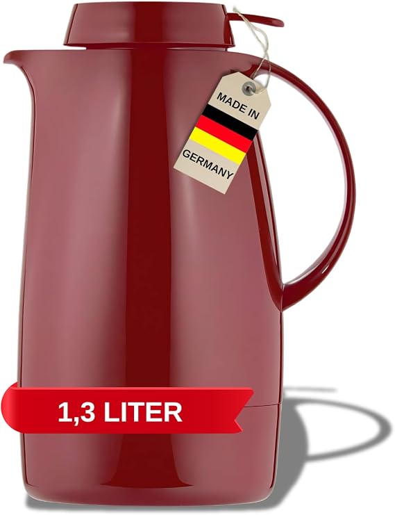 Helios Servitherm Vacuum Jug Red 1.3 Litre