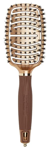 Olivia Garden NanoThermic Ceramic + Ion Flex Scalp-Hugging & Vented Hair Brush