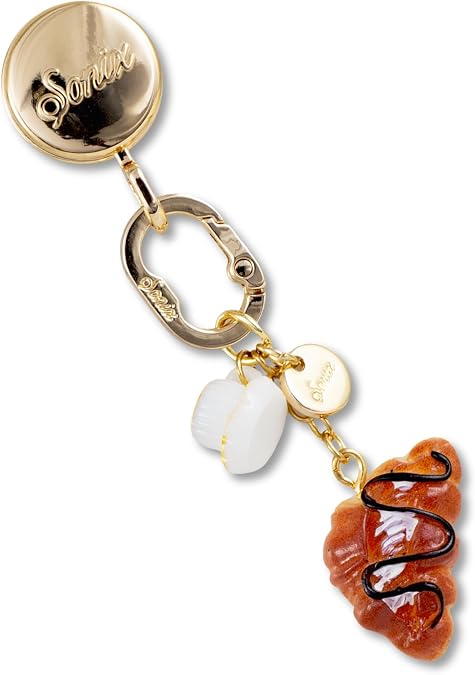 Sonix Phone Charm with Adhesive Hook | Smartphone Charm Hook with Carabiner Ring and Unique Charms