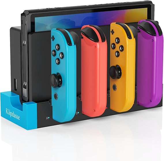 Switch Controller Charger Dock for Nintendo Switch 1/OLED for 4 Joy-Cons