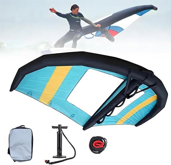 Inflatable Surfboard for Windsurfing, Wing Surfing, Kitesurfing, and Foil Kite – Lightweight, Durable, Versatile Water Sports Gear for Ultimate Surfing Experience