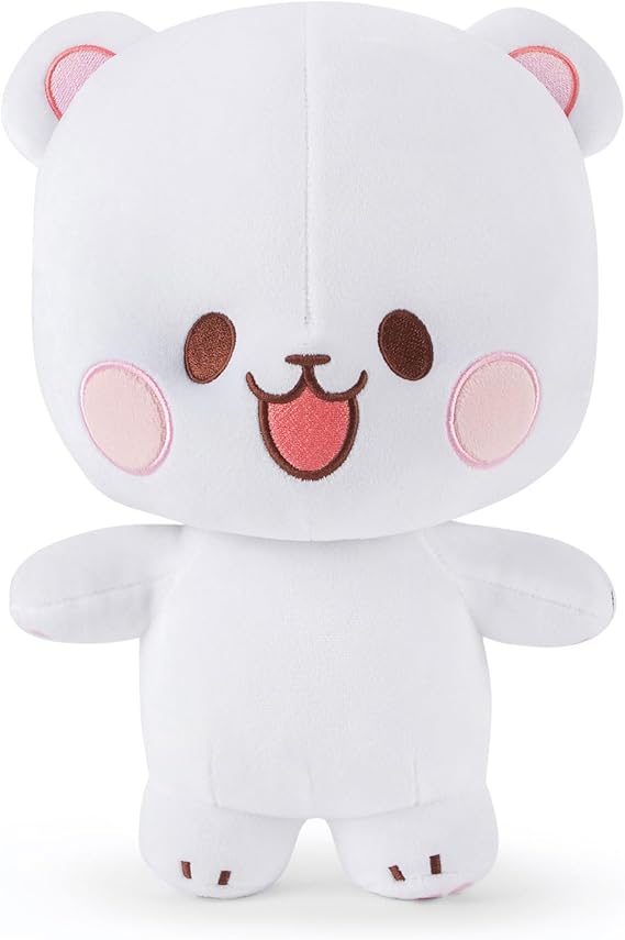 Milkmochabear Official Milk Plush 7" Inch Authentic Merchandise Adorable Cute Stuffed Bear Travel Sized Soft Gift for Any Occassion Friend Couples Holiday Birthday Cuddly Men Women Adult Unisex