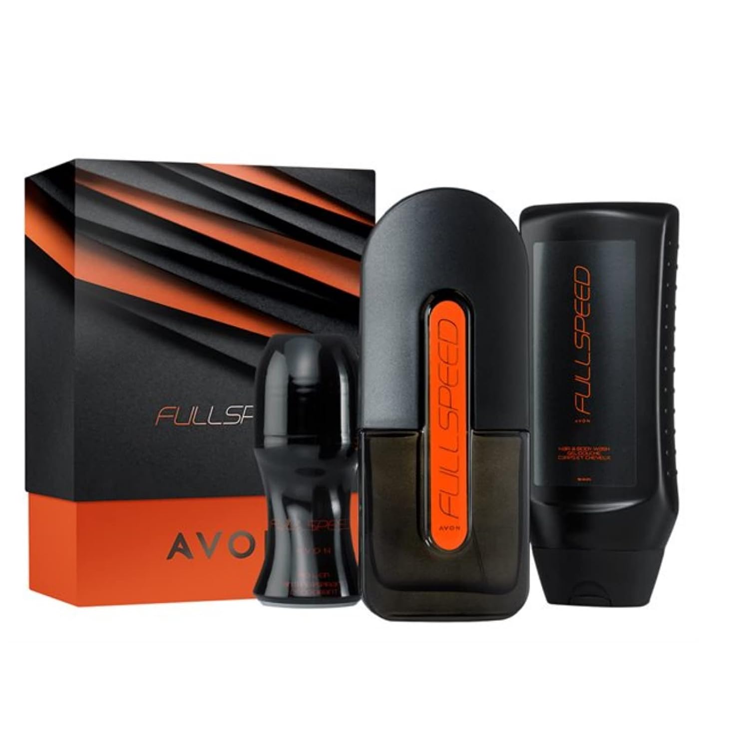Avon Full Speed Gift Box Eau de Toilette 75 ml  Deodorant Roller 50 ml  Shower Gel 250 ml for Men