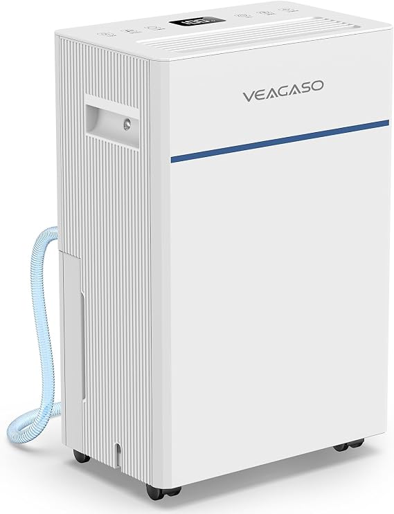 VEAGASO 28 Pint Dehumidifier for Basement and Home 2000 Sq.Ft, 38dB Quiet