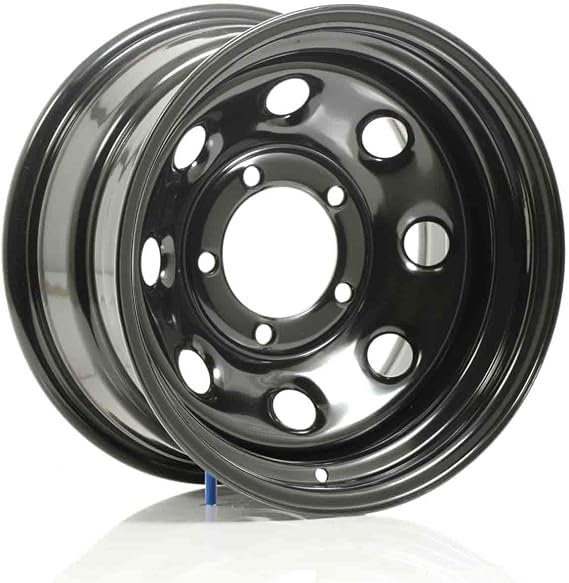 Cragar 3975855: Wheel, Soft 8, Steel, Black, 15 in. x 8 in., 5 x 5.5 in. Bolt Circle, 4 in. Backspace, Each