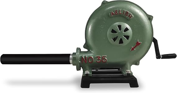 Blacksmiths Vintage Style Cast Aluminium Hand Crank Heavy Duty Forge Blower