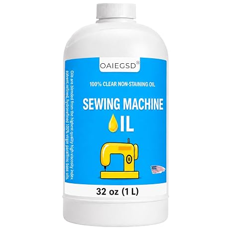 1L Fine Light Sewing Machine Oil and Lubricant, Clear & Odorless