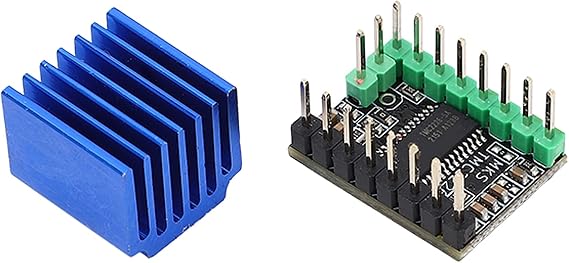 TMC2226 Stepper Motor Driver, Low Noise, 256 Microsteps, Heatsink Included, 3D Printer Accessory