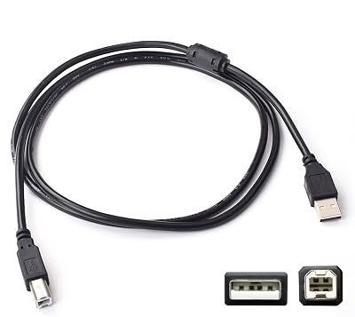 Silverline 6FT USB 2.0 Data Cable for Yamaha KeyboardPiano: PSR-E403, PSR-E413, PSR-E423, PSR-E433, PSR-E443, PSR-S670