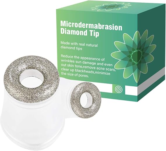 NEWDERMO Premium Diamond Microdermabrasion Tips - for All Skin Types. (Diamond Tip)