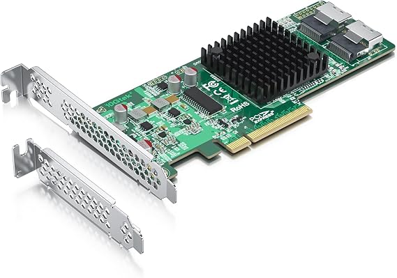 Internal PCI Express SAS/SATA HBA RAID Controller Card, SAS2008 Chip, X8, 6Gb/s, Same as SAS 9211-8I