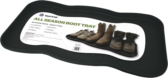 Yaktrax All-Season Boot and Shoe-Tray , Black