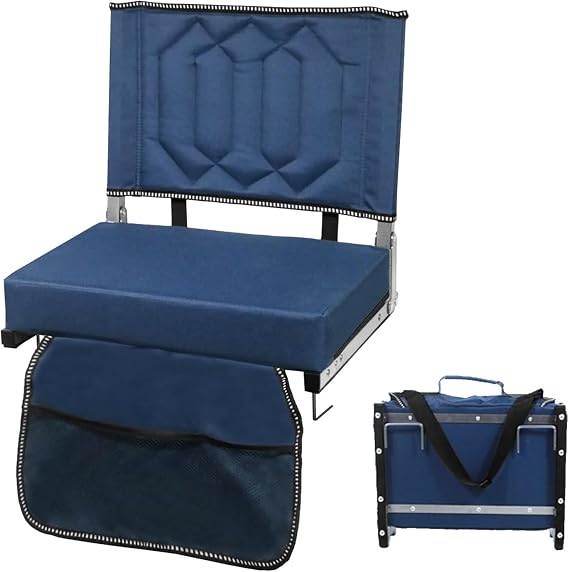 Portable Folding Stadium Chair with Back Support