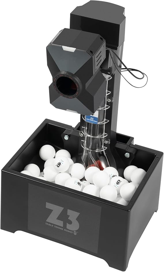 Automatic Table Tennis Robot 35-90 Balls/Min Ping Pong Machine with Remote and Net Ping Pong Robot Trainer Table Tennis Machine Multiple training modes Ping Pong Ball Machine with 100 Balls