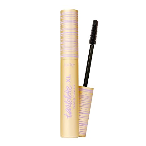 tarte tartelette XL tubing mascara Lash Extensions in a Tube with Peptide, Extra-Bold Buildable Lifted Length & Volume, Smudge-Proof Longwear, Easy-to-Remove, Vegan & Cruelty-Free