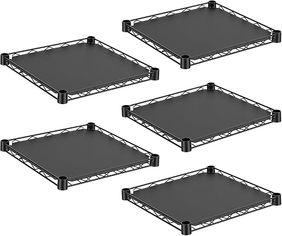 5 PCS Shelves for DIY Metal Plant Stand, Expandable Design to Accommodate More Potted Plants, Heavy-Duty Metal Construction