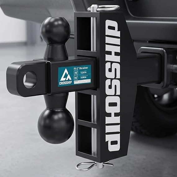 Adjustable Trailer Hitch 26000lbs GTW Drop Hitch for 2" Receiver