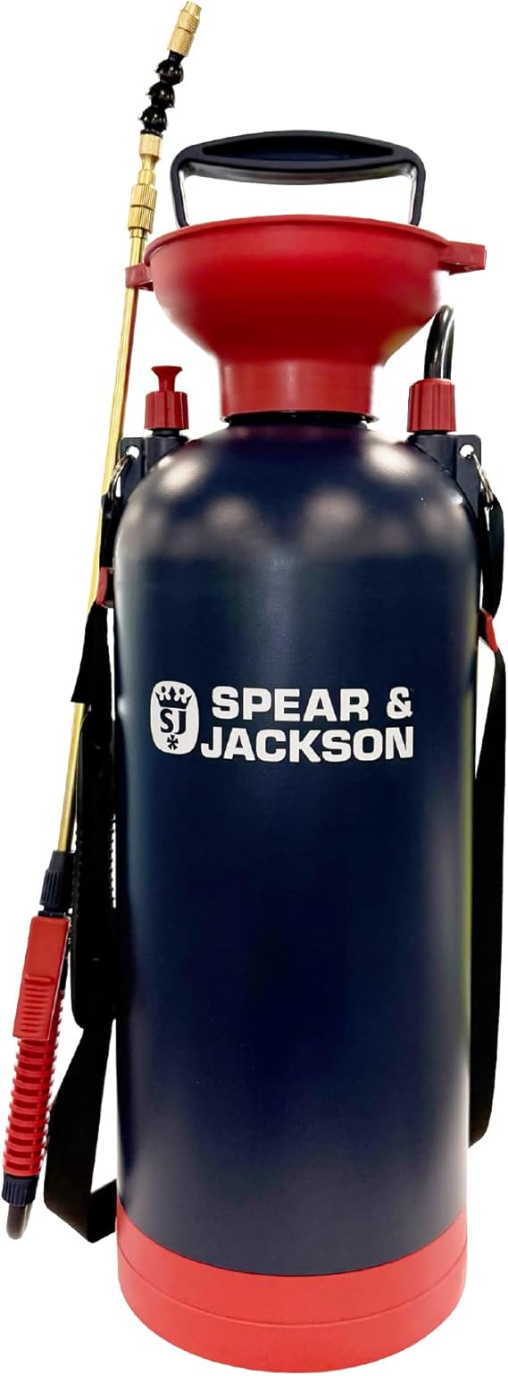 Spear & Jackson 8LPUMP 8 Litre General Purpose Pump Action Pressure Sprayer