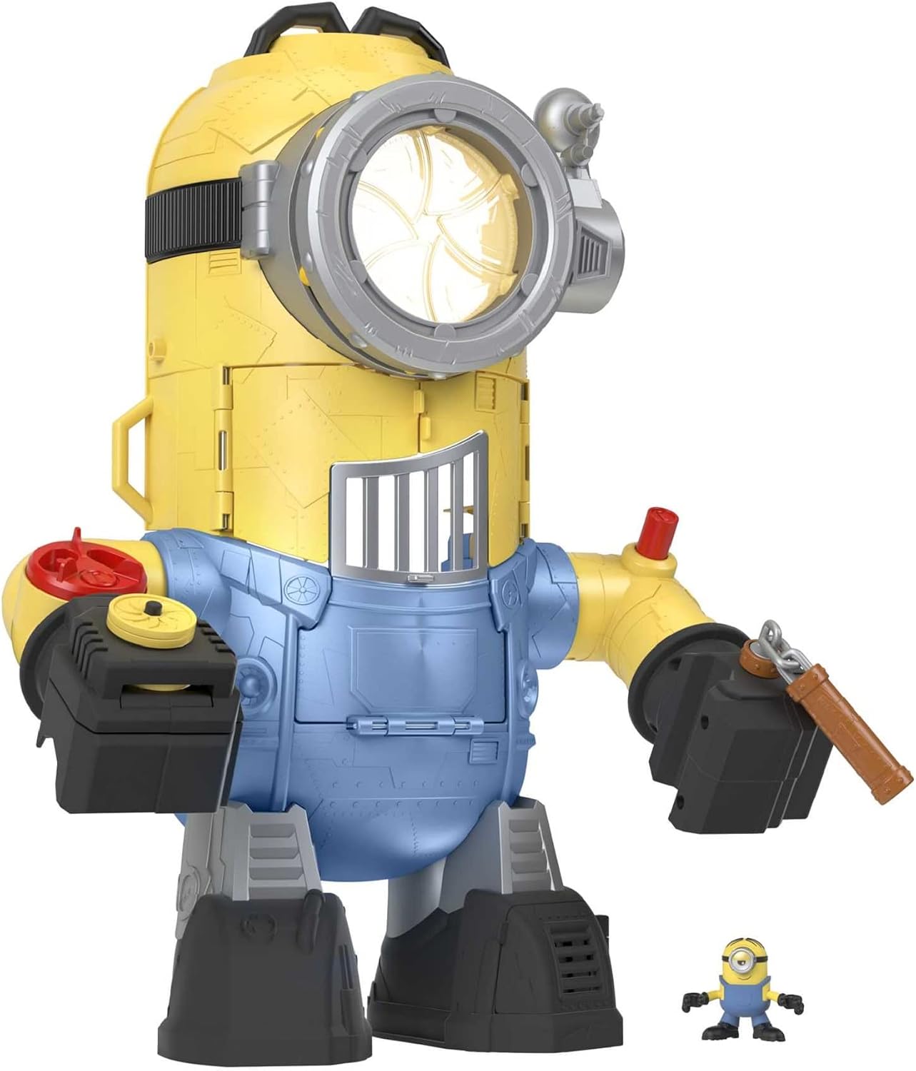 Fisher-Price Imaginext Minions MinionBot, Robot and Playset with Punching Action and Minion Figure for Preschool Kids Ages 3 to 8 Years, GNY91