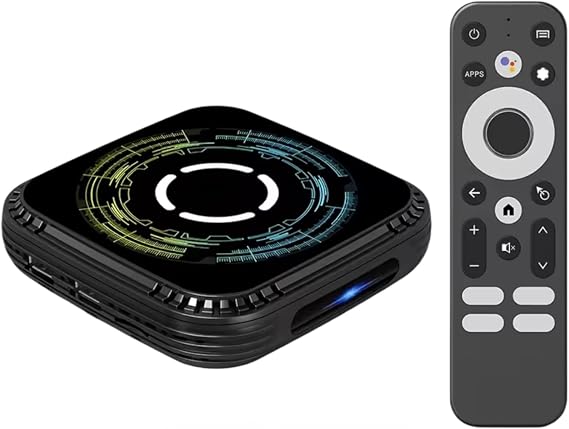 Android 14 TV Box with Allwinner H728 Octa-Core Cortex-A55, 4GB RAM 32GB/64GB ROM, Dual Band WiFi 6, 8K & 4K HDR Support, Gigabit Ethernet, Bluetooth 5.0 Smart Streaming Media Player (4GB 64GB)