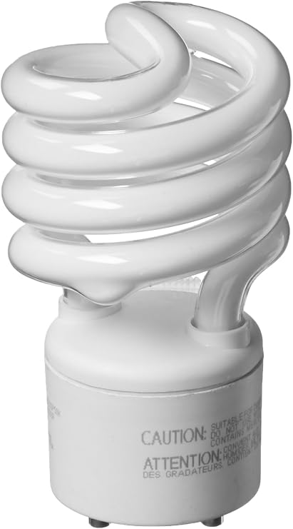 TCP CFL Spring Lamp 90W Equivalent, Daylight White (5000K) General Purpose Spiral Light Bulb GU24 Base