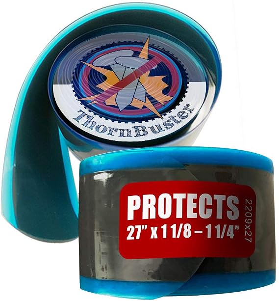Inner Tube Protector, Bicycle Tire Liner - Stop Flats Road Sport and Endurance Bikes Using red 27 x 1 1/4" - 1 1/8 / 700c x 28-35 Bike Tires w/Hard Durometer Center Strip (1 Liner)