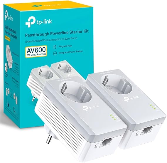 TP-Link TL-PA4010PKIT, AV600 AC Güç Soketli Powerline Adaptör Başlangıç Kiti