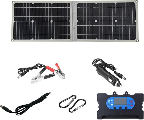 500W Foldable Solar Panel for Portable Power Stations | Lightweight Compact Waterproof Design for Camping, RV, Off-Grid, Emergency Outdoor Charging