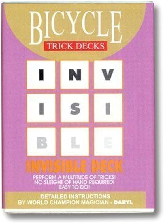 Invisible Deck Bicycle - red