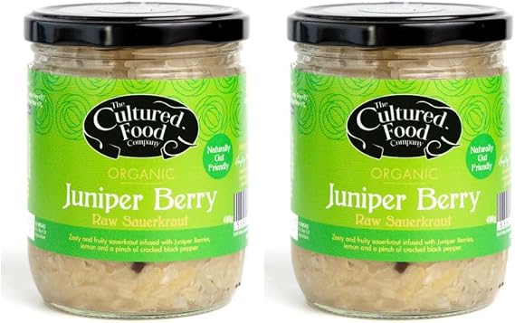The Cultured Food Company Organic Juniper Berry Sauerkraut 2 x 400g