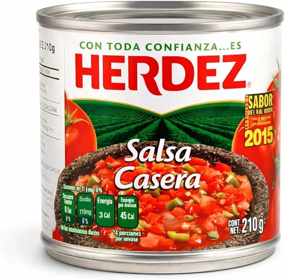 Herdez Casera Salsa 210g | Mexican Chunky Tomato Salsa