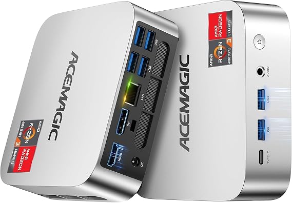 ACEMAGIC K1 Mini PC Windows 11 Pro AMD Ryzen 7330U 16GB RAM 256 SSD 28W