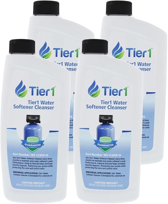 Tier1 Water Softener Resin Cleanser, 16 oz (4-Pack)