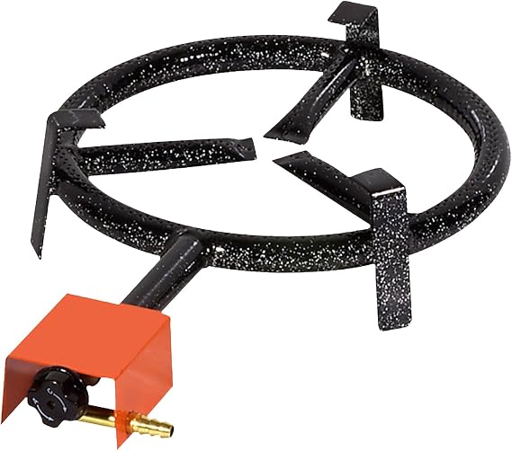 Magefesa 12-Inch Outdoor Propane Paella Gas Burner, Heavy-Duty Reinforced Enameled Steel, Fits Paella Pans Up to 15-Inch, Tripod Not Included
