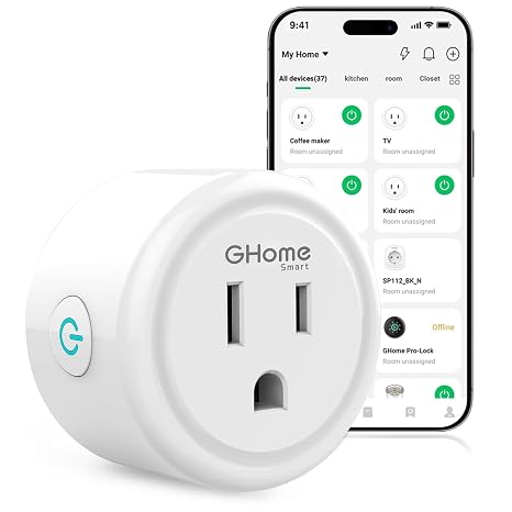 GHome Smart Plug, WiFi Smart Plugs that Work with Alexa and Google Home