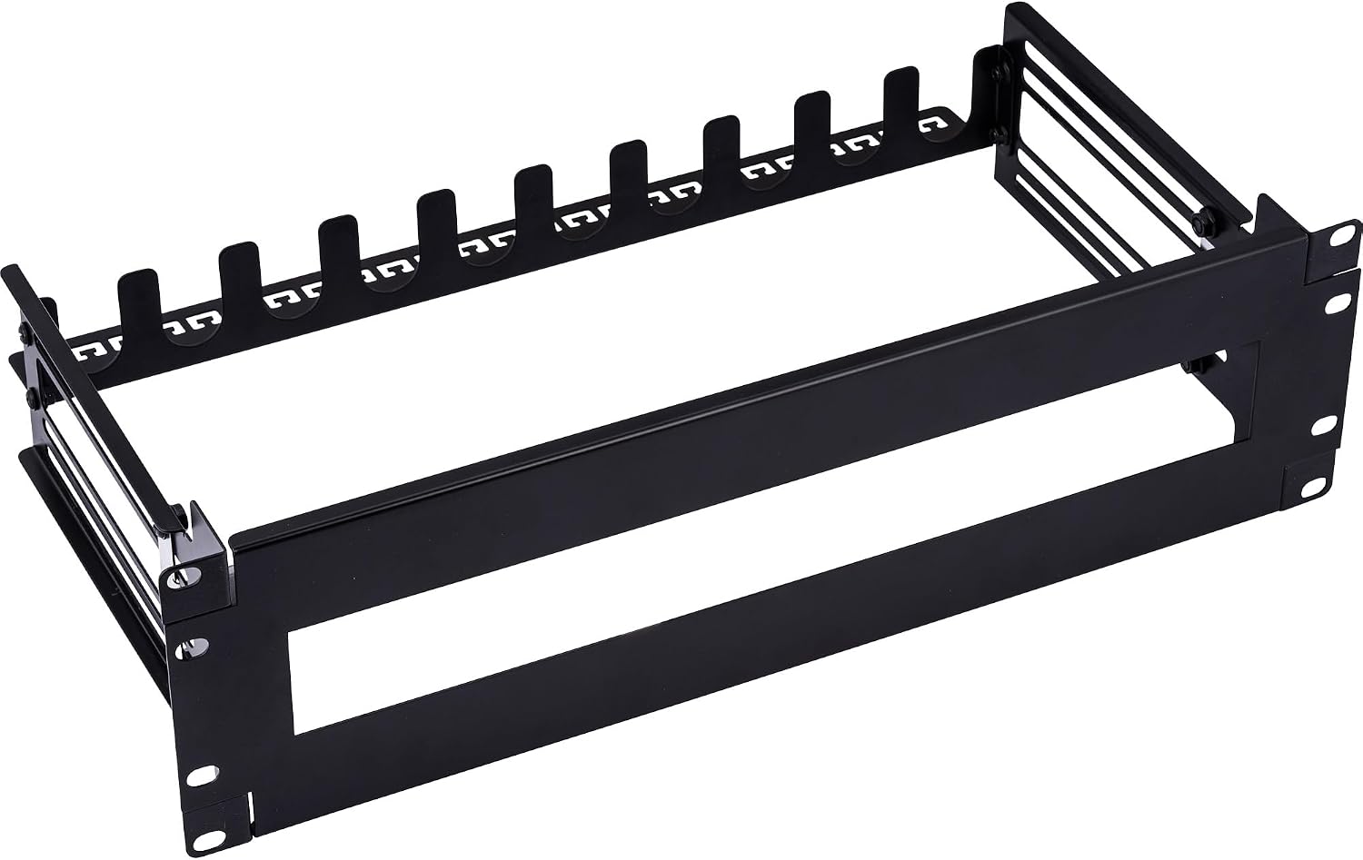 InLine 19106A Circuit Breaker Strip 3U with Depth Adjustable DIN Rail