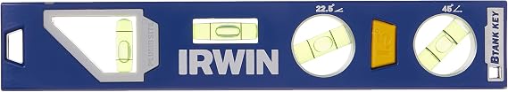 Irwin 1794153 250 Magnetic Torpedo Level, 9-Inch, Blue