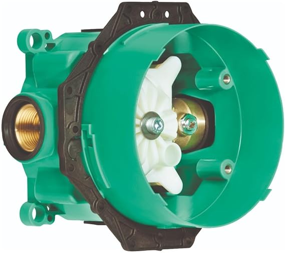 hansgrohe iBox Shower Rough Required for Shower Faucet Valve Trim Installation, Authentic Rough, iBox Universal Plus with Service Stops, 34"