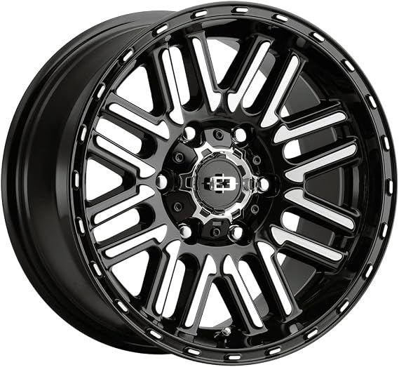 VISION 16x8 348 Nexus Gloss Black Machined Face Wheel 6x5.5 (0mm)