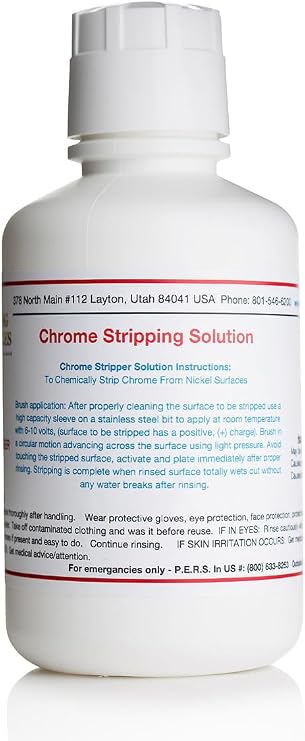 500 mL Chrome Stripping Solution - Electroplating Solution - (16 oz)