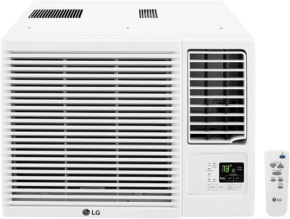 LG 23,000 BTU 230V Window-Mounted Air Conditioner with 9,200/11,200 BTU Supplemental Heat Function