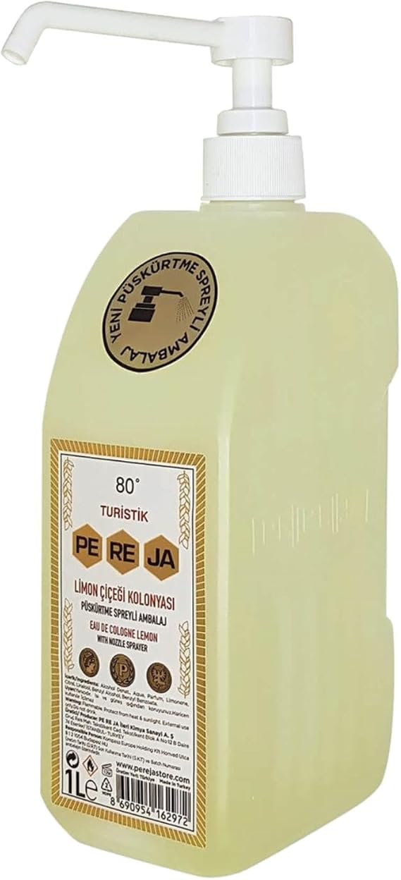 Pereja Limon Kolonyası 1000 ml Pompalı - Spreyli