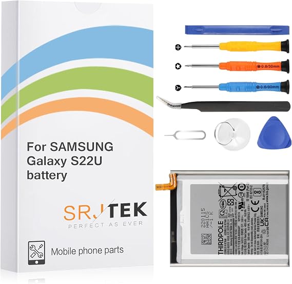 Original Battery Replacement for Samsung Galaxy S22 Ultra 5G SM-G998 5000mAh Standard Capacity Battery Include Complete Repair Tools kit(Not for S22 5G/S22+ 5G)
