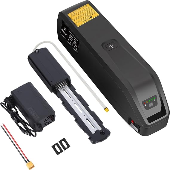 36.5V 10.4Ah 379.6Wh Lithium Ebike Battery Pack with USB Port 30A BMS for 36V Controller 250W-750W Motor