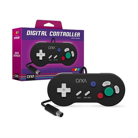 CirKa Digital Wired Controller for GameCube (GC)- (Black)