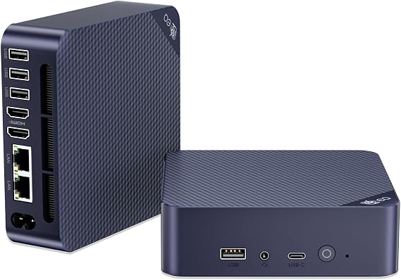 Beelink EQ Mini PC Intel N200 (4C/4T, Up to 3.7Ghz), 16GB DDR4 RAM 500GB SSD, Mini Desktop Computer Support 4K@60Hz/HDMI/WiFi6/BT5.2/Dual LAN/Office PC