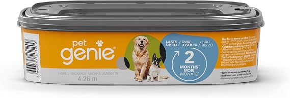 Pet Genie - Multi-layer refill with odour barrier technology for Dog Waste Disposal System - One refill lasts up to 2 months for one pet (Pack of 2)
